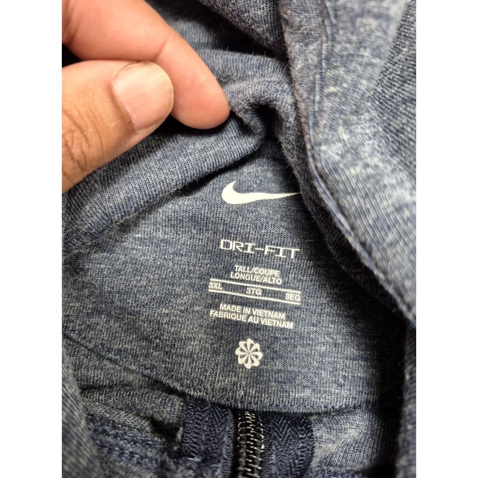 Nike Nike Hoodie Mens 3XL Blue Dri-FIT Full Zip Lightweight Jersey Logo FZ0967-473 Size US XXL / EU 58 / 5 - 4 Thumbnail