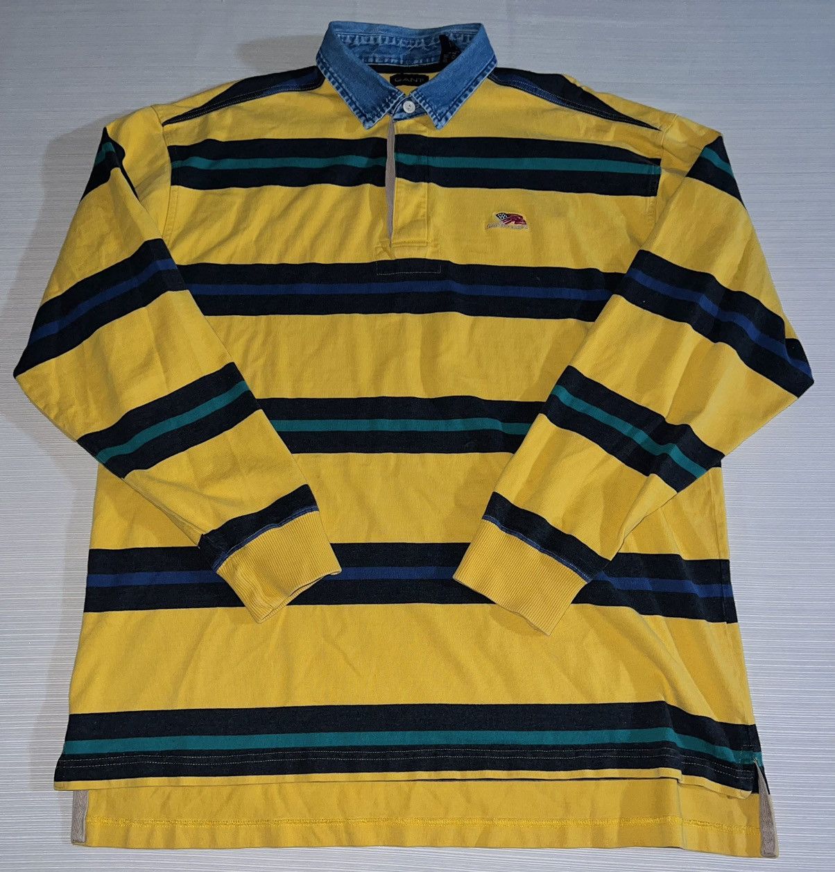 Gant × Vintage VINTAGE GANT USA RUGBY LS Size US XL / EU 56 / 4 - 4 Thumbnail