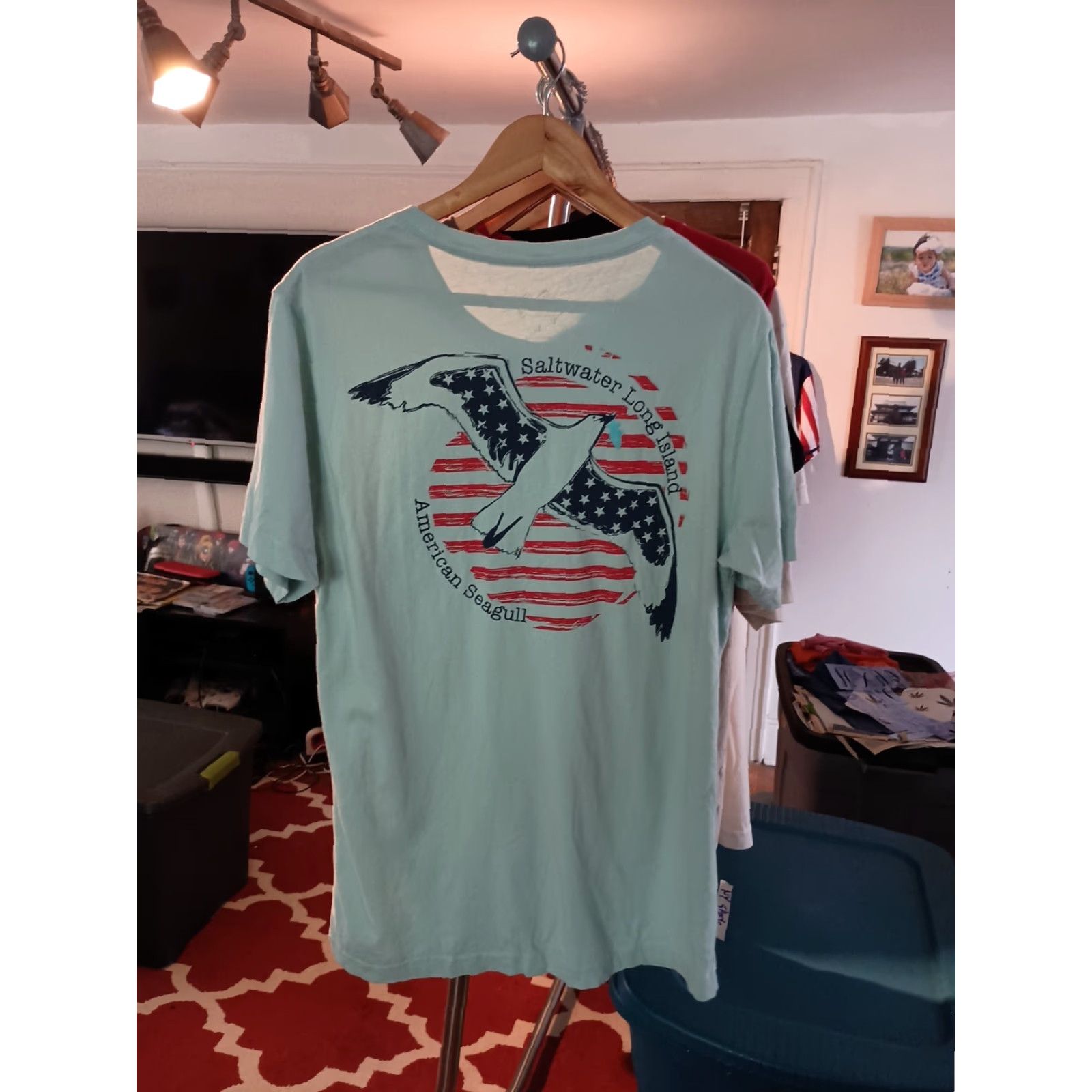 Vintage VINTAGE Saltwater Long Island T-shirt Organic Cotton Size L Size US L / EU 52-54 / 3 - 4 Thumbnail