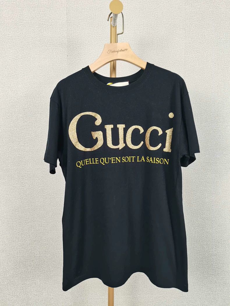 Gucci Gucci Black gold-plated logo short sleeves 2504-Nextarrow Size US XS / EU 42 / 0 - 1 Thumbnail
