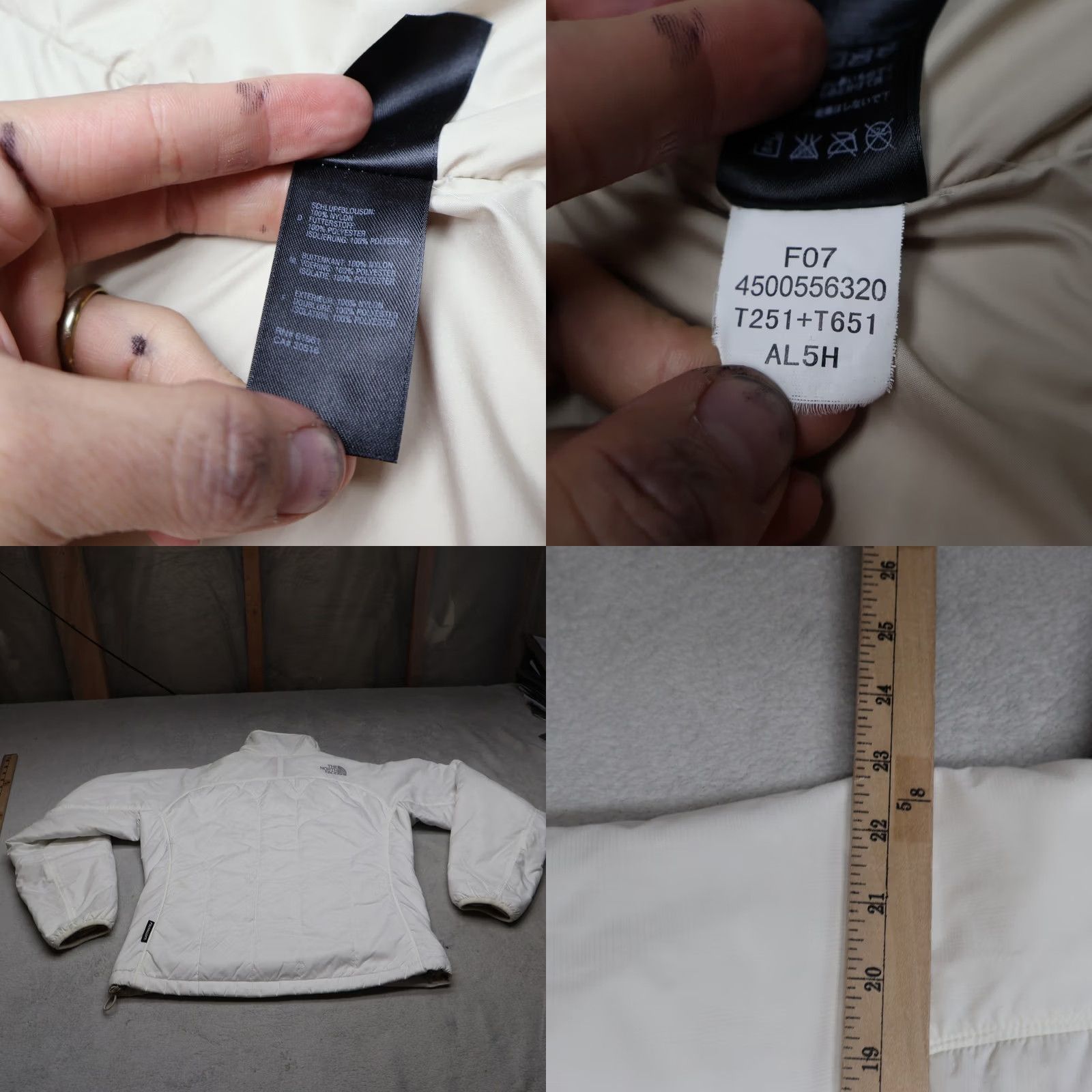 The North Face VINTAGE North Face Jacket Women XS White Insulated Wind Rain Light Winter Puffer Outdoor Size XS / US 0-2 / IT 36-38 - 8 Thumbnail