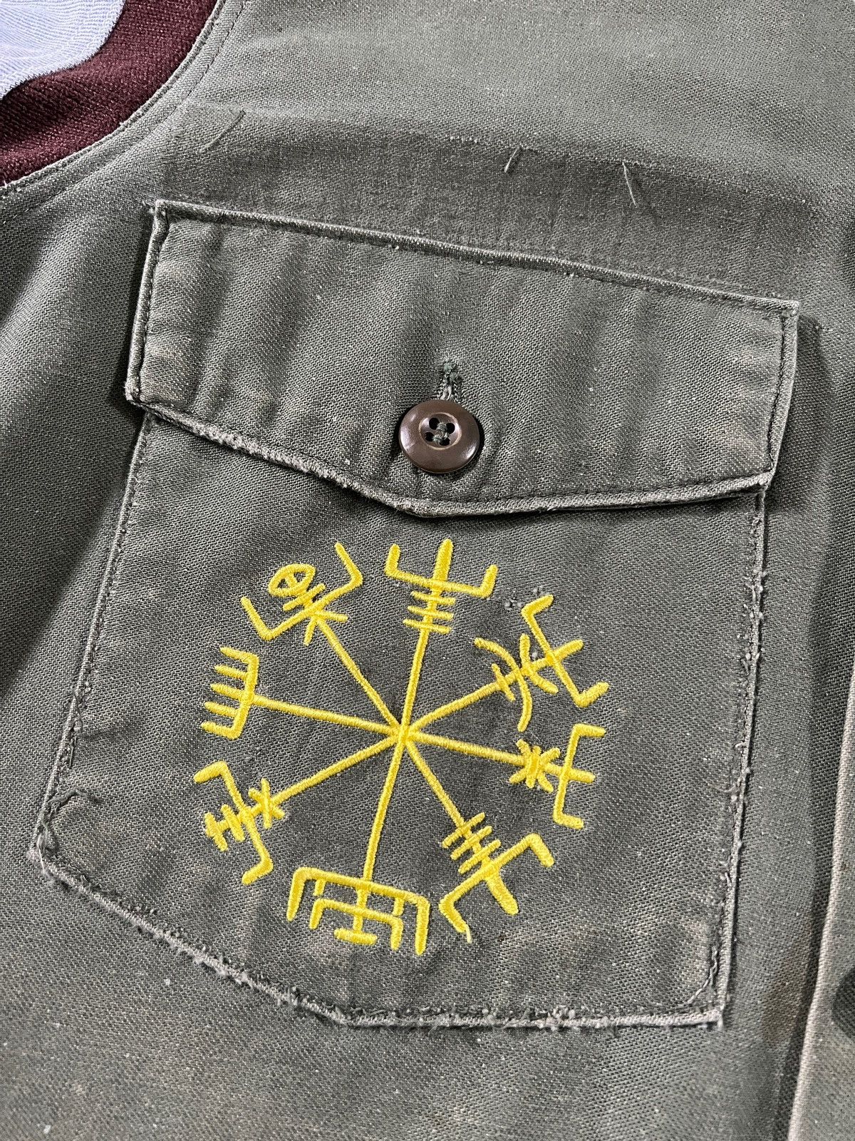 Japanese Brand Noise Craft Rebuilt Hybrid Army Button Shirt Size US L / EU 52-54 / 3 - 5 Thumbnail