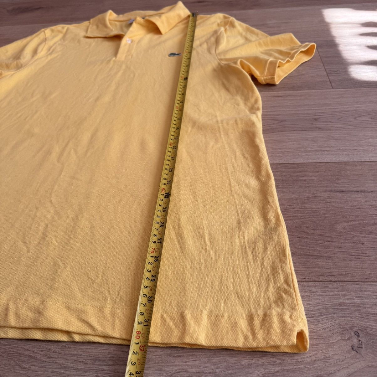 Lacoste Lacoste Classic Fit Yellow Short Sleeve Polo Shirt Size US XXL / EU 58 / 5 - 4 Thumbnail