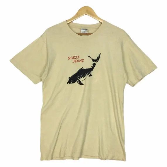 Guess Vtg GUESS JEANS USA Koi Fish Graphic Tee Shirt Asap Size US S / EU 44-46 / 1 - 1 Thumbnail