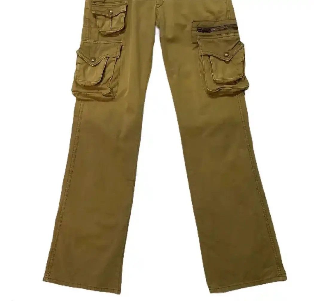 If Six Was Nine 💥FLARE/BOOTCUT Vintage ET BOITE JAPAN Multi-Pocket Cargo Size US 31 - 5 Thumbnail