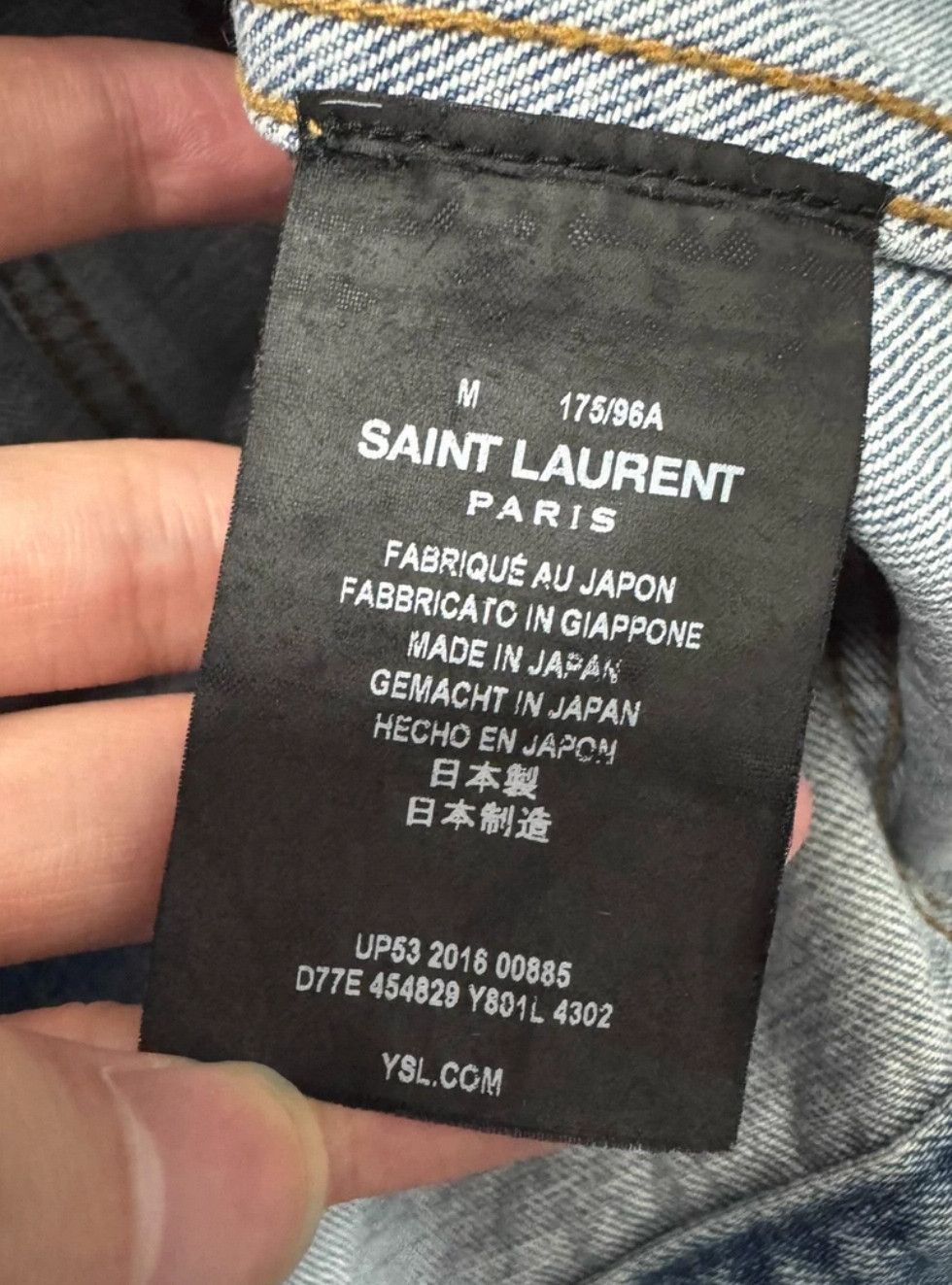 Saint Laurent Paris Saint Laurent Denim Jacket XL. Size US M / EU 48-50 / 2 - 7 Thumbnail