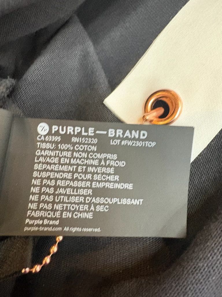 Purple Brand Purple "Heavy Jersey" Tee (BLACK/YELLOW) Size US L / EU 52-54 / 3 - 5 Thumbnail