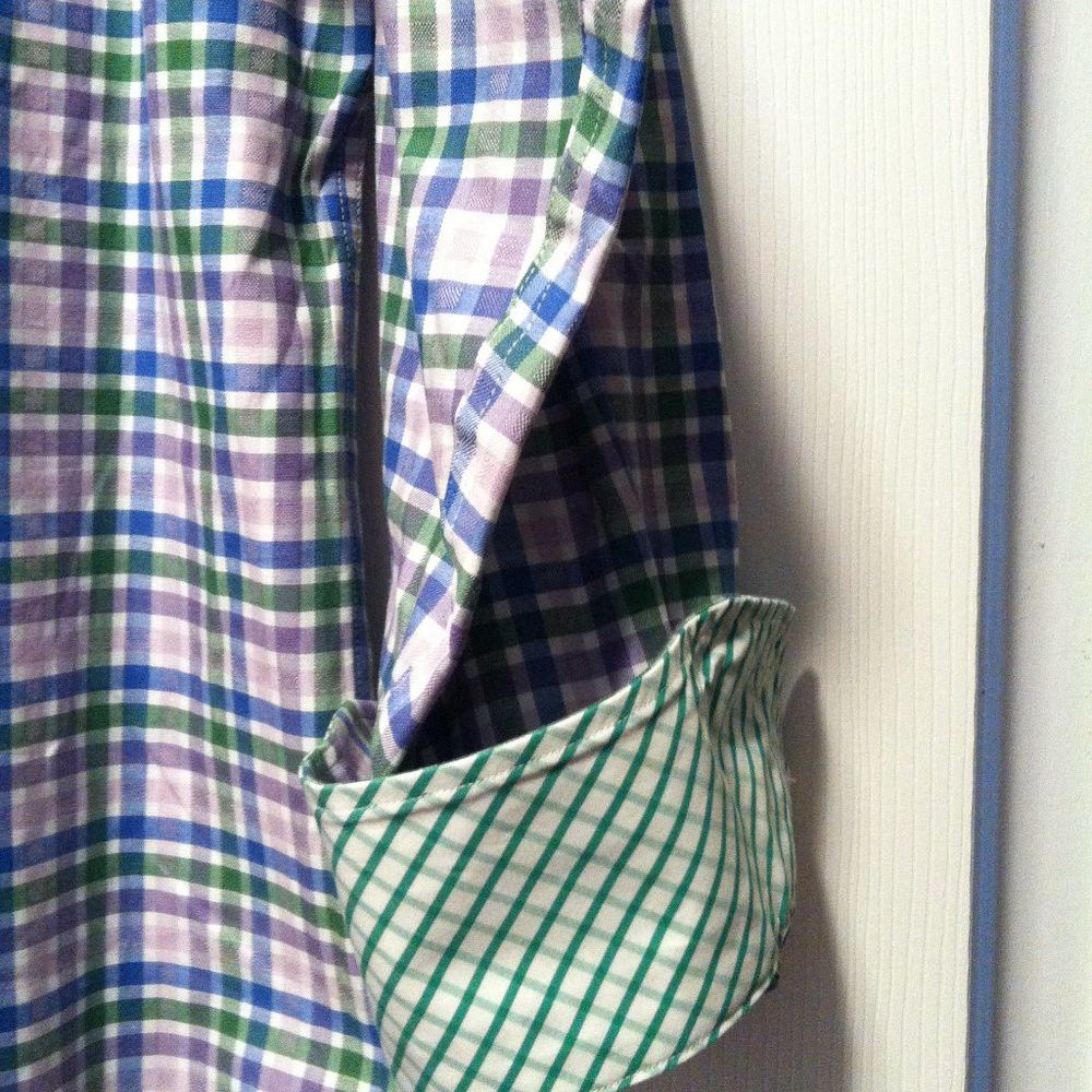 Thomas Dean THOMAS DEAN MENS NEW PLAID COTTON CASUAL SHIRT SIZE: M Size US M / EU 48-50 / 2 - 5 Thumbnail