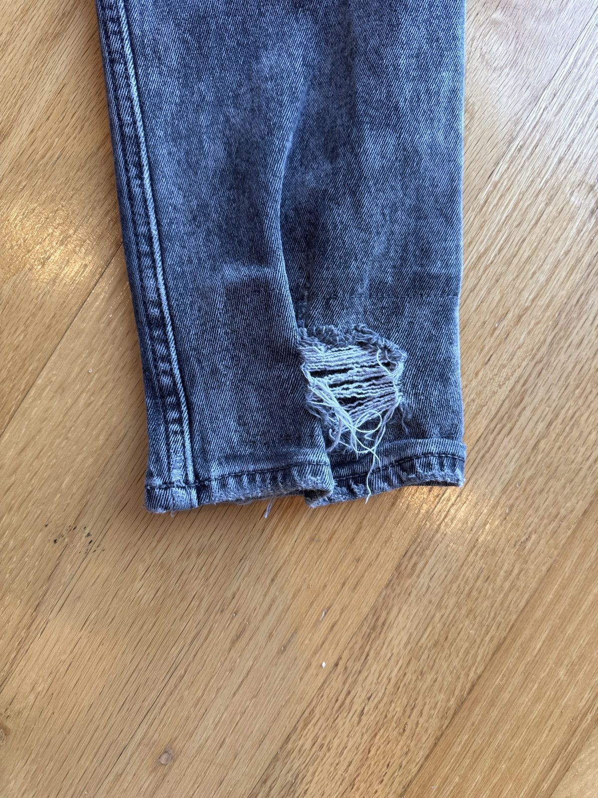 Ksubi Ksubi Distressed Skinny Denim Black Washed Size US 32 / EU 48 - 4 Thumbnail