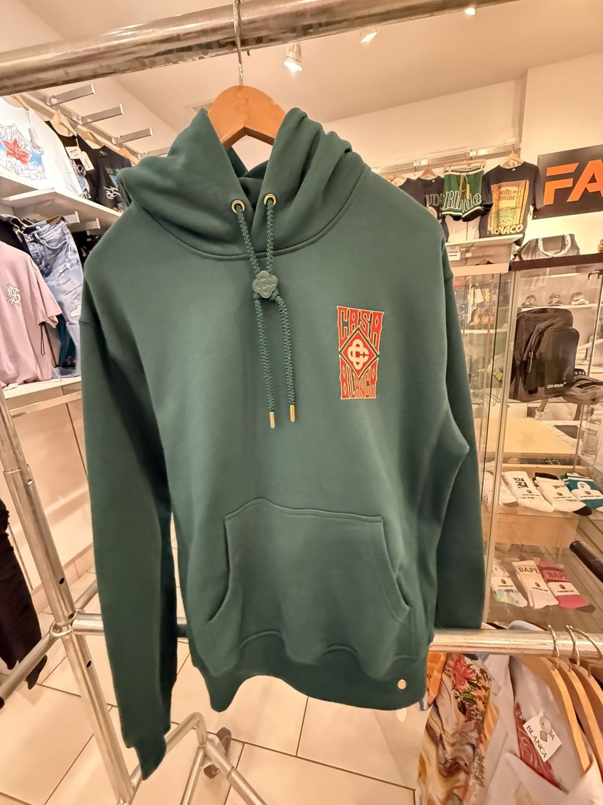 Casablanca Gothic stacked logo printed hoodie Size US XS / EU 42 / 0 - 1 Thumbnail