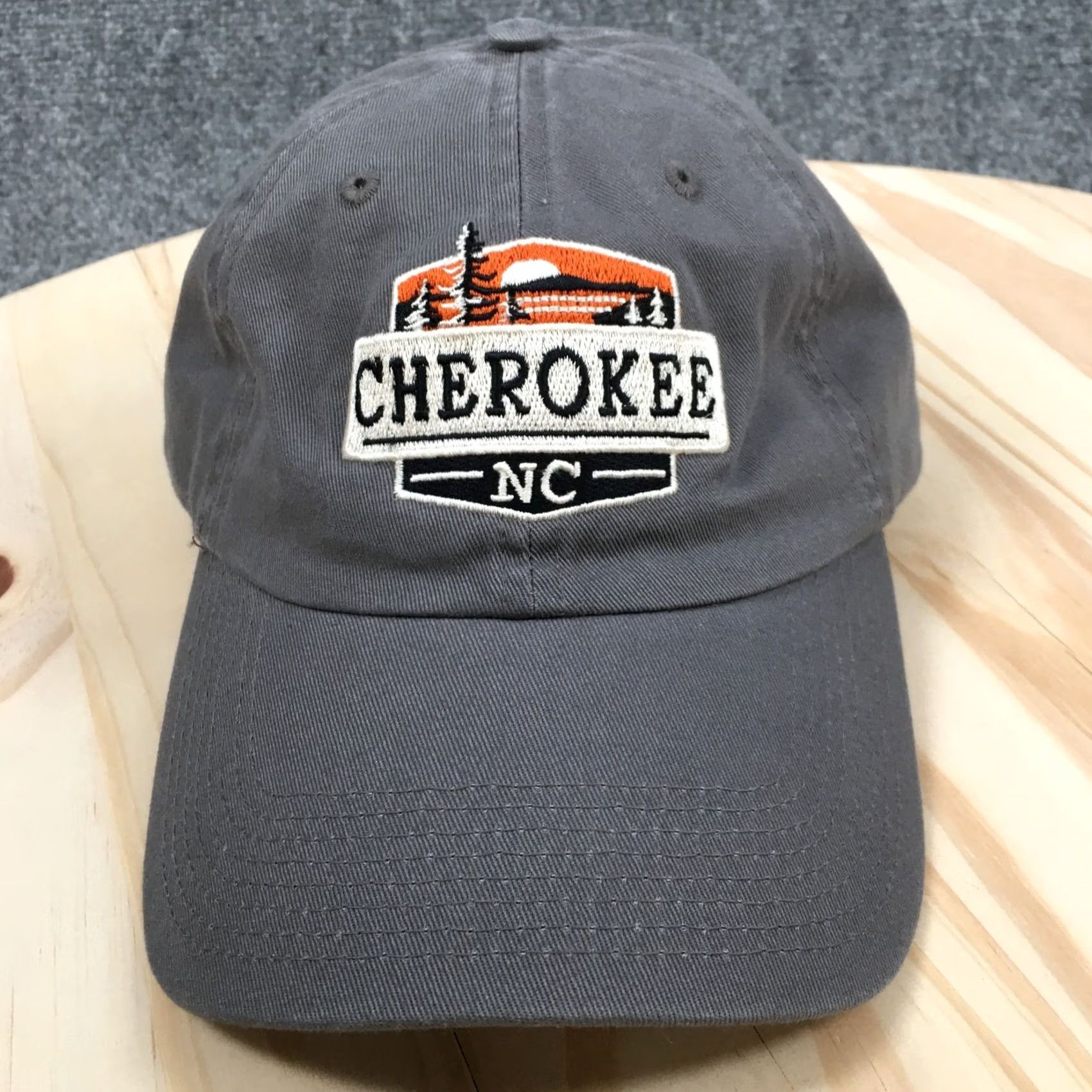Cherokee Fahrenheit Baseball Cap Unisex Gray OS Adjustable Embroidered Logo Size ONE SIZE - 2 Thumbnail