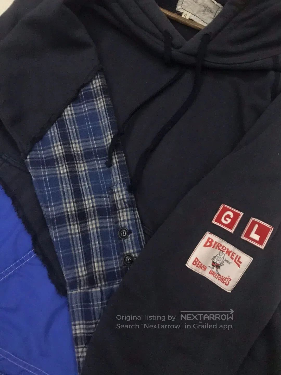 Greg Lauren Multi-Color Patchwork Hoodie with Asymmetric Hem. Size US XL / EU 56 / 4 - 3 Thumbnail