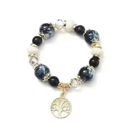 Other Fashion Single-loop Beaded Life Tree Bracelet Size ONE SIZE - 1 Thumbnail
