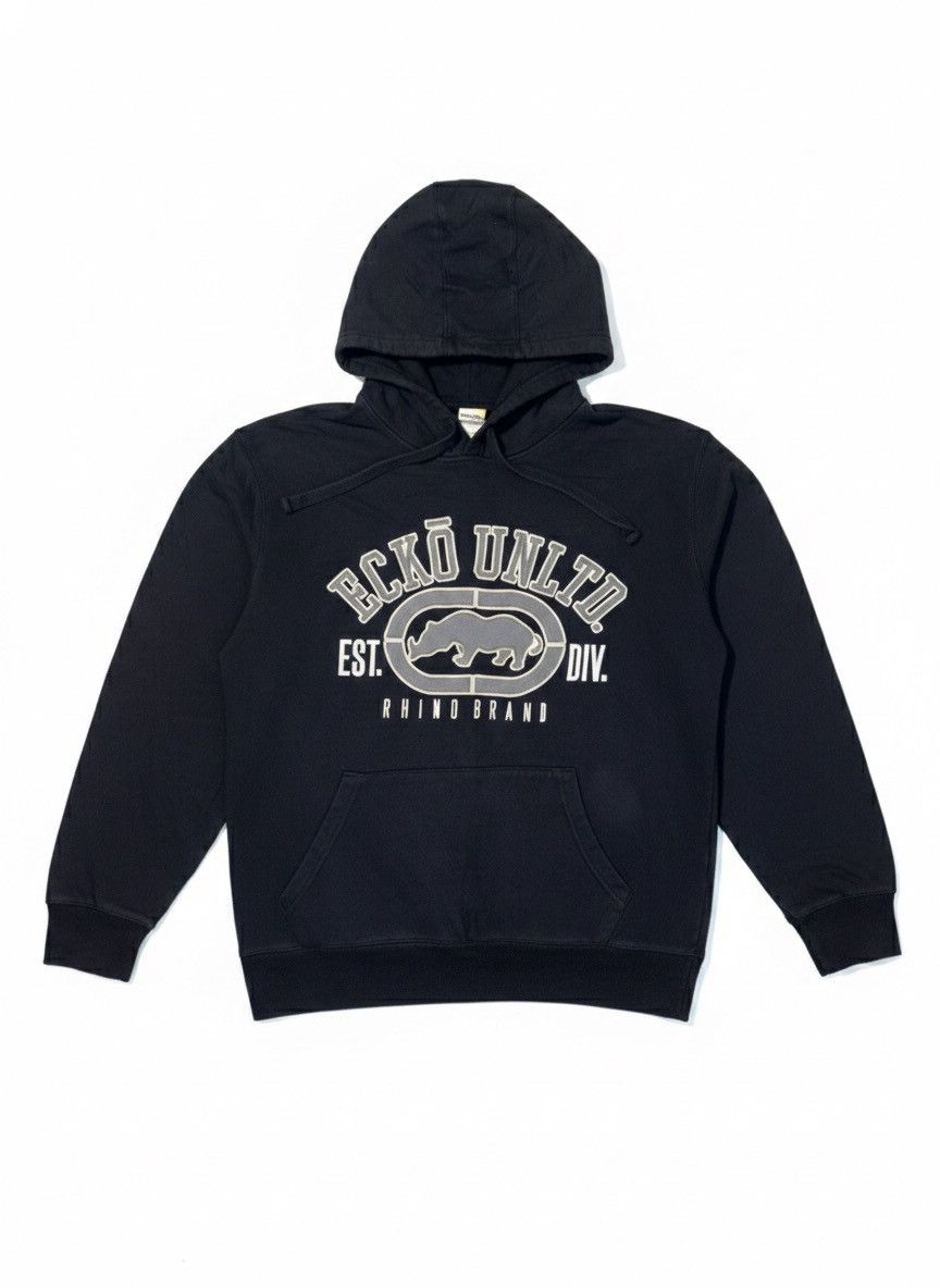 Ecko Unltd. Vtg Ecko Unltd Rhino Brand Embroidered Pullover Hoodie SizeL Size US L / EU 52-54 / 3 - 1 Thumbnail
