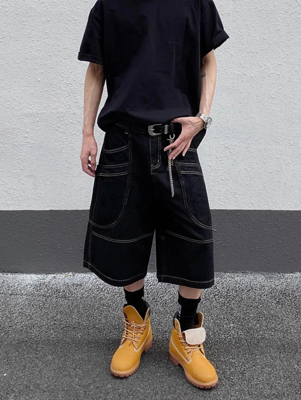 Other Contrast Stitched Patch Pocket Denim Jorts Size US 30 / EU 46 - 1 Thumbnail