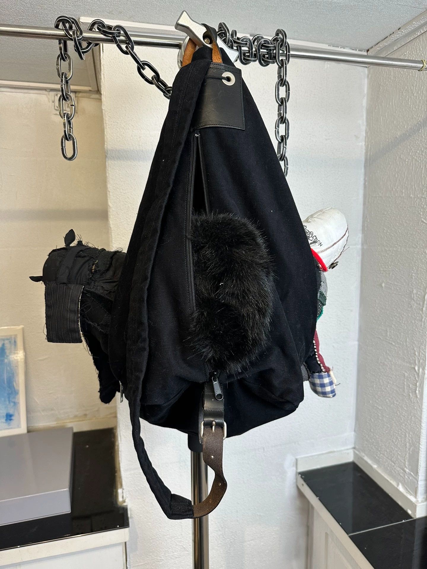 Yohji Yamamoto Yohji Yamamoto Y's Men's 3-Zipper Crossbody Bag Size ONE SIZE - 4 Thumbnail