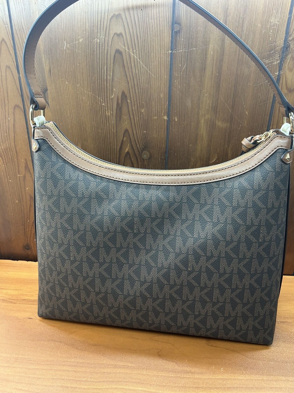Michael Kors Michael Kors Maeve Logo Large Brown Hobo Tote Shoulder Bag Size ONE SIZE - 4 Thumbnail
