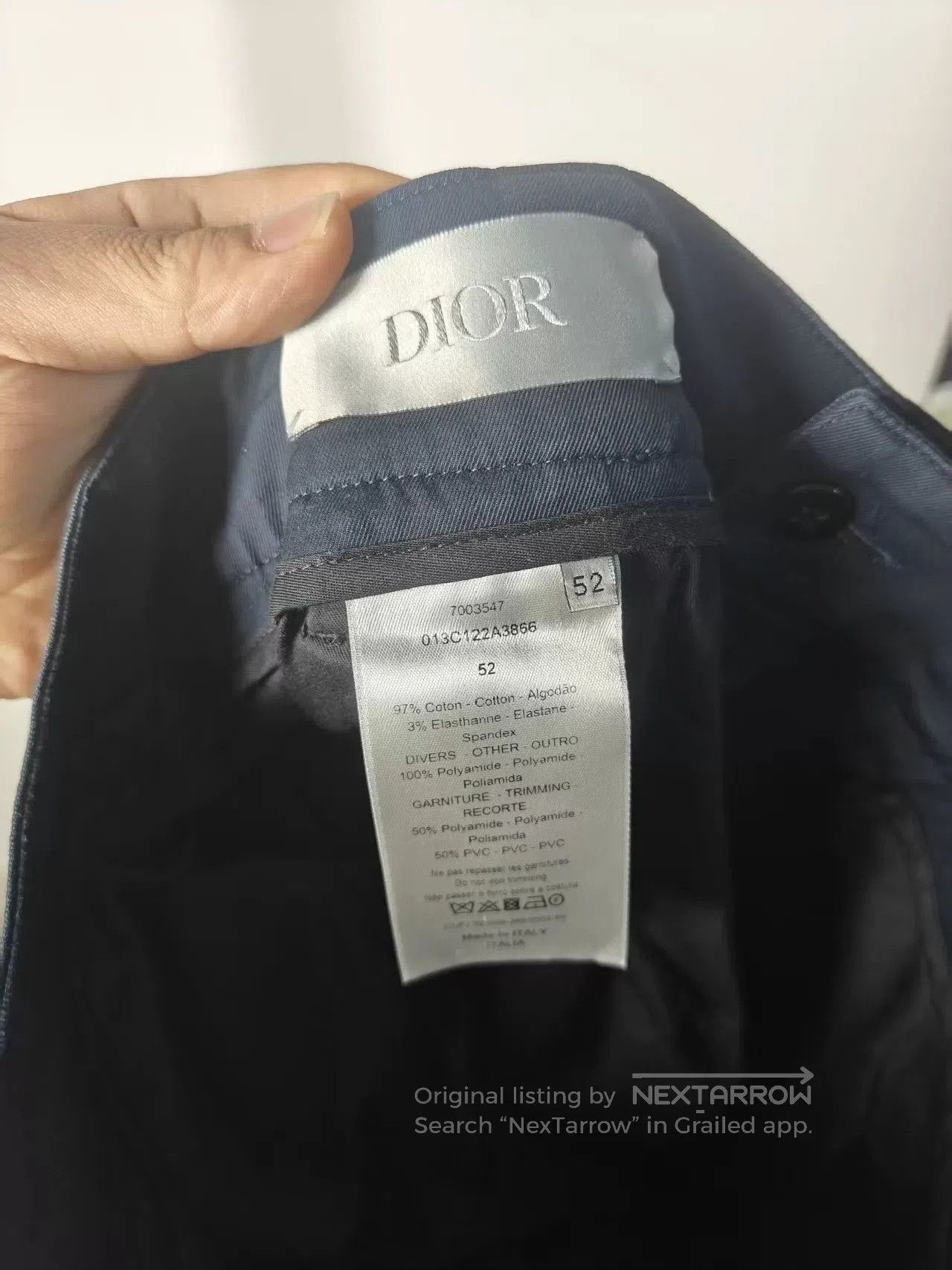 Dior Dior Logo Cargo Pants for Sale. Size US 30 / EU 46 - 3 Thumbnail