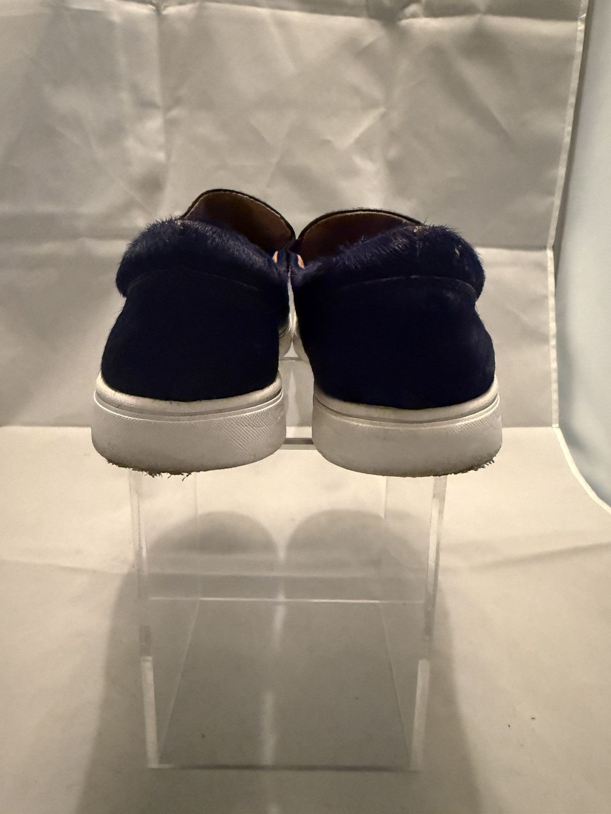 Kurt Geiger Kurt Geiger London Navy Blue Calf Hair slip-on Sneaker sz8 Size US 8 / EU 41 - 8 Thumbnail