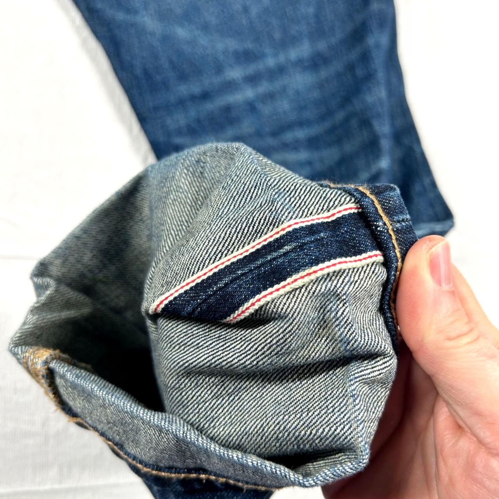 Lucky Brand VINTAGE Yellowstone x Lucky Brand Jeans Mens 33x32 Selvedge Denim 363 Straight Jeans 34 32 Blue 100% Cotton Denim Regular Relaxed Mid Rise Mens Shoes? Size US 34 / EU 50 - 3 Thumbnail
