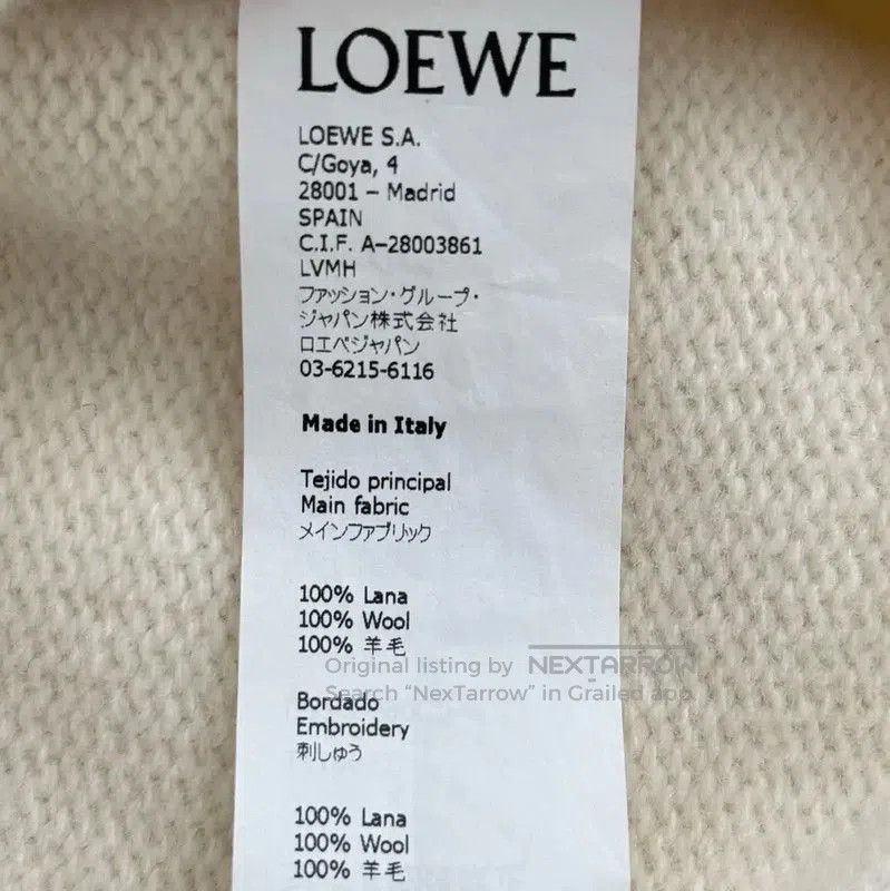 Loewe Loewe White Cotton Blend Women's Sweatshirt . Size L / US 10 / IT 46 - 5 Thumbnail