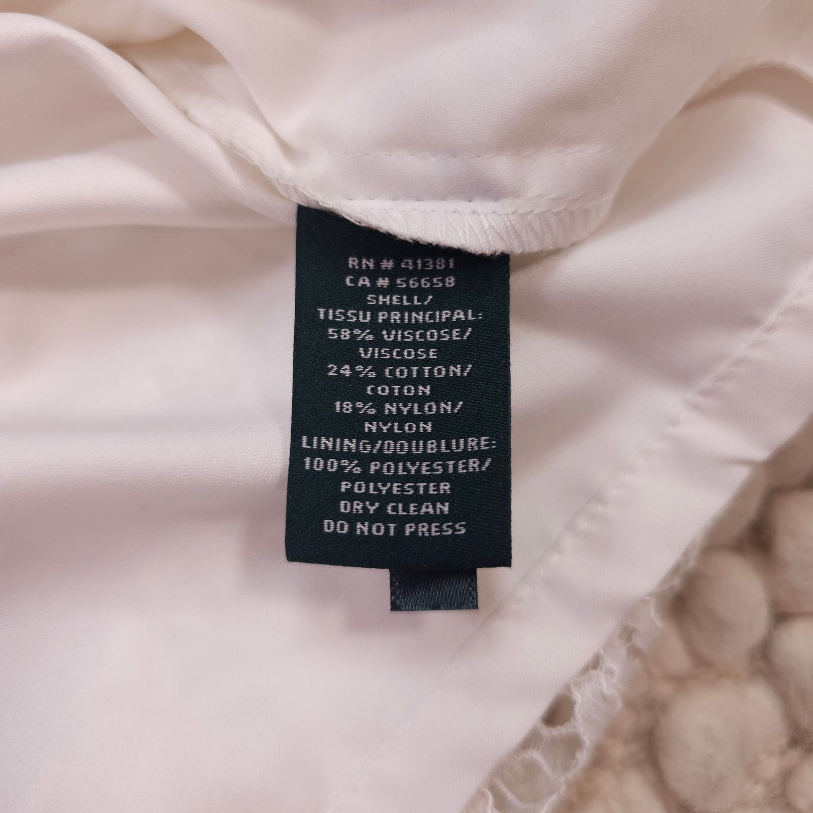 Other Lauren Ralph Lauren Lace Dress White Sz 6P Size M / US 6-8 / IT 42-44 - 8 Thumbnail