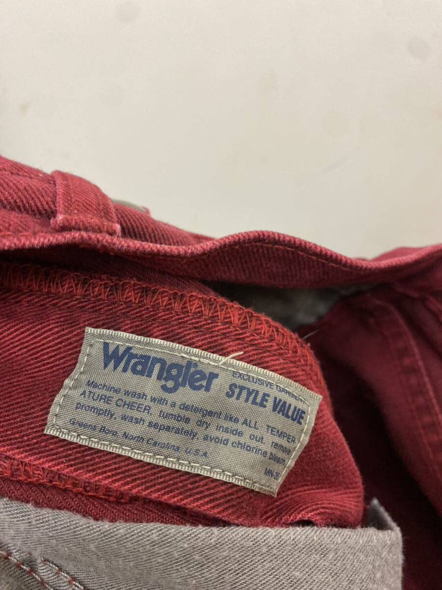 Vintage Wrangler Red denim Size US 30 / EU 46 - 5 Thumbnail
