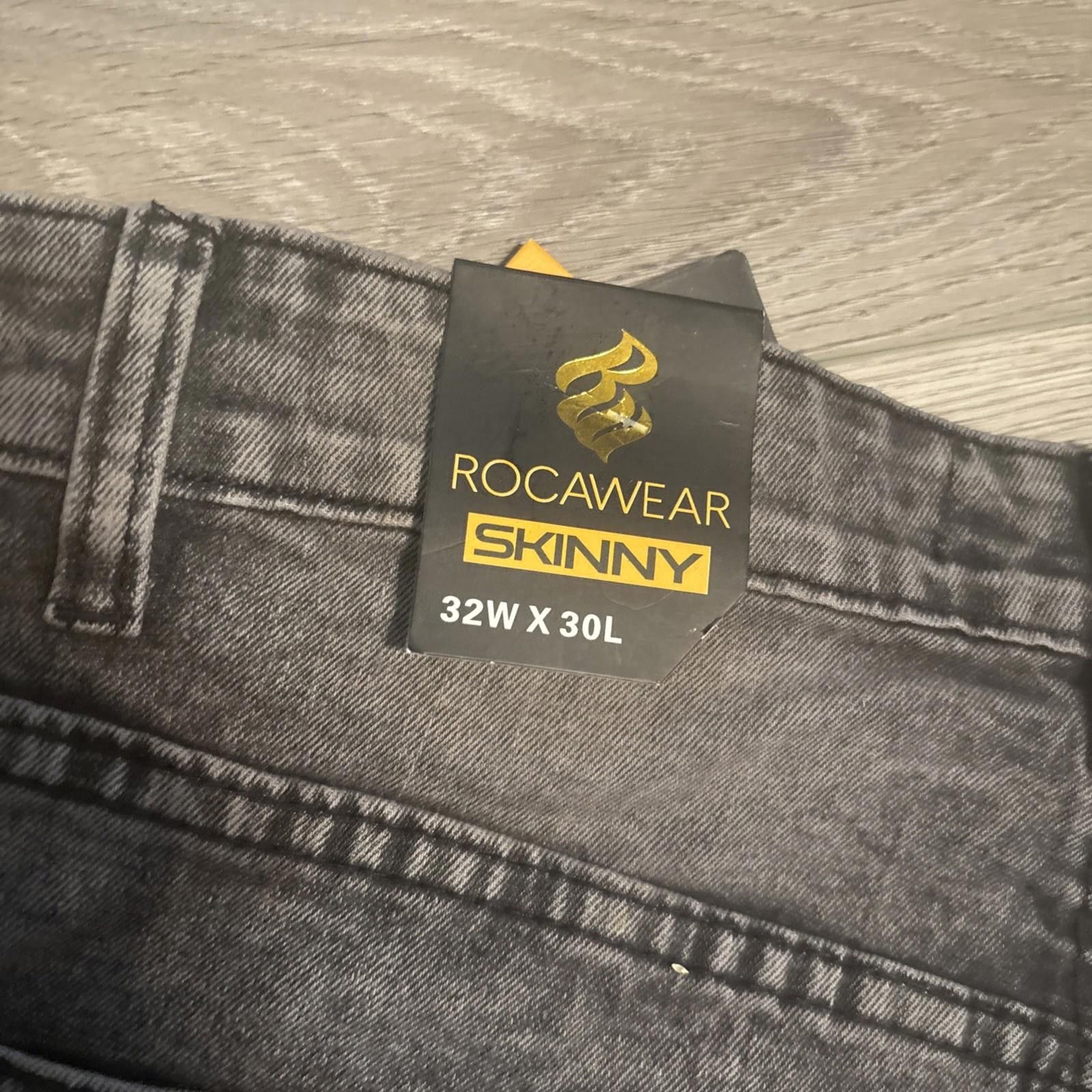 Rocawear Rocawear Mens Straight Jeans 32x30 Denim Pants Classic NWT Size US 32 / EU 48 - 6 Thumbnail