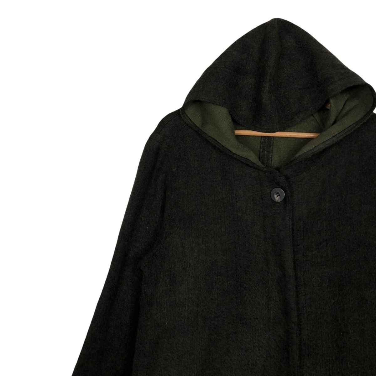 Japanese Brand 🔥VINTAGE WOOL LONG JACKET MOGA MINK FUR HOODIE Size US L / EU 52-54 / 3 - 10 Thumbnail