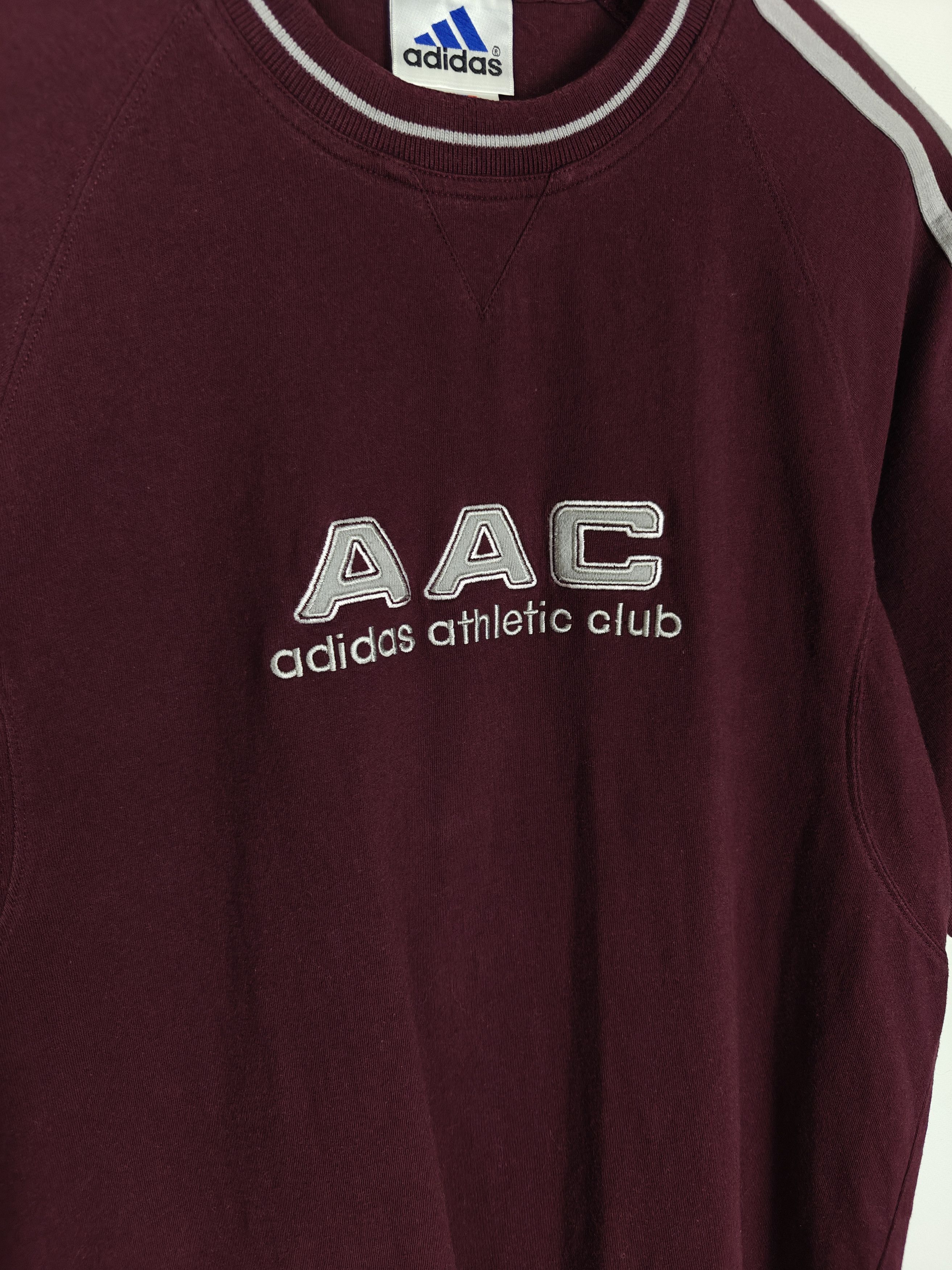 Adidas Adidas VTG T-Shirt Center Logo AAC Burgundy Tee M Size US M / EU 48-50 / 2 - 6 Thumbnail