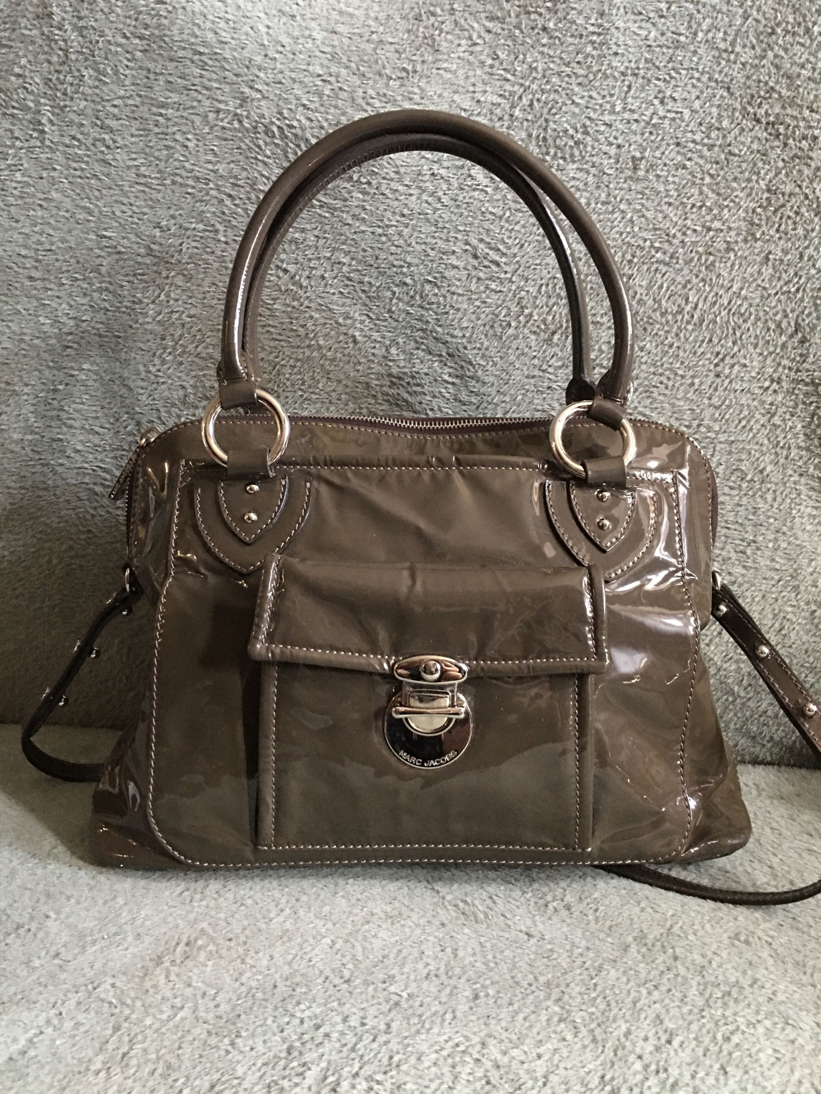 Marc Jacobs Marc Jacobs Womens Patent Leather Shoulder Bag Handbag Size ONE SIZE - 1 Thumbnail