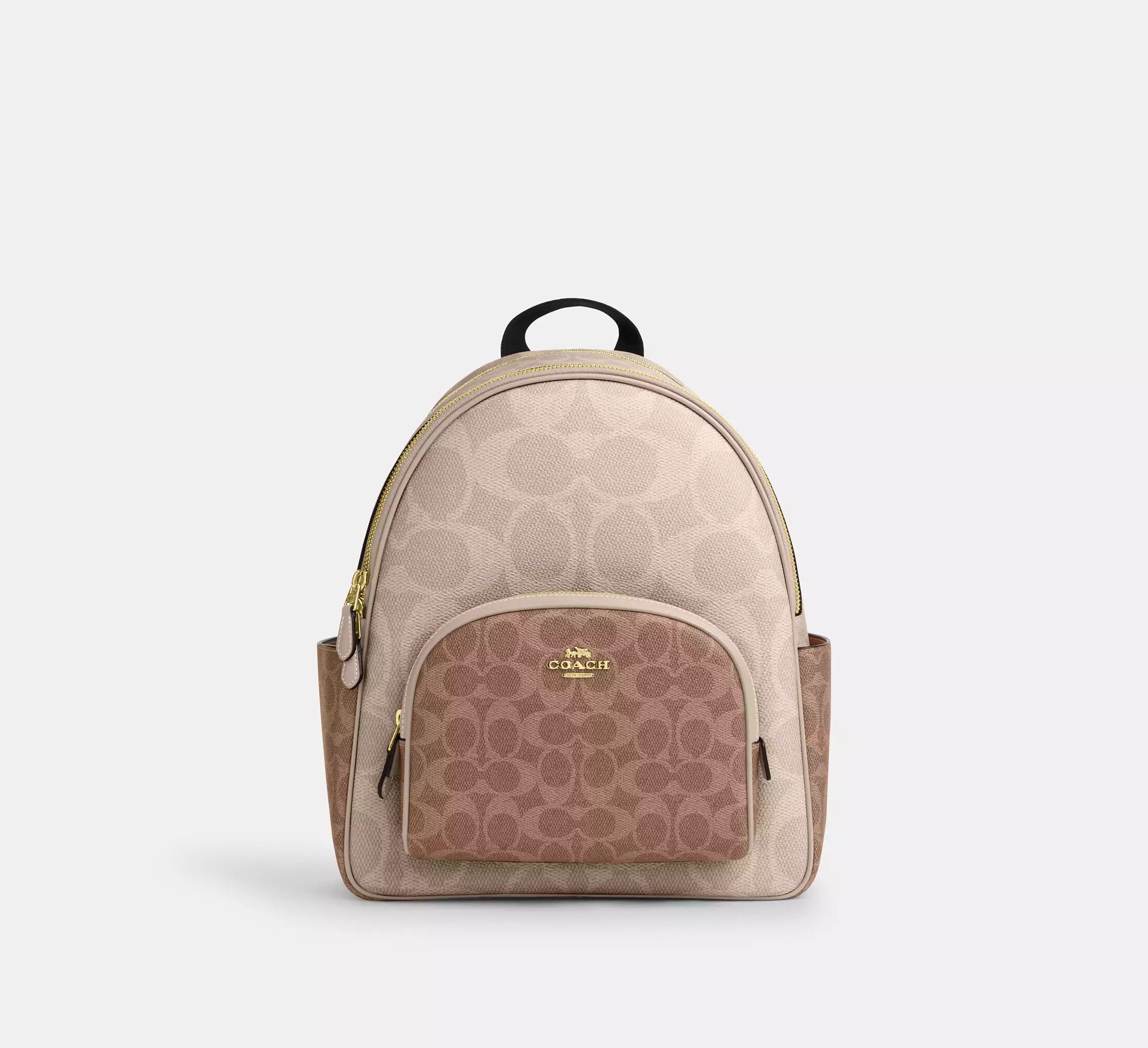 Coach Court Backpack In Blocked Signature Canvas CZ771 Size ONE SIZE - 6 Thumbnail