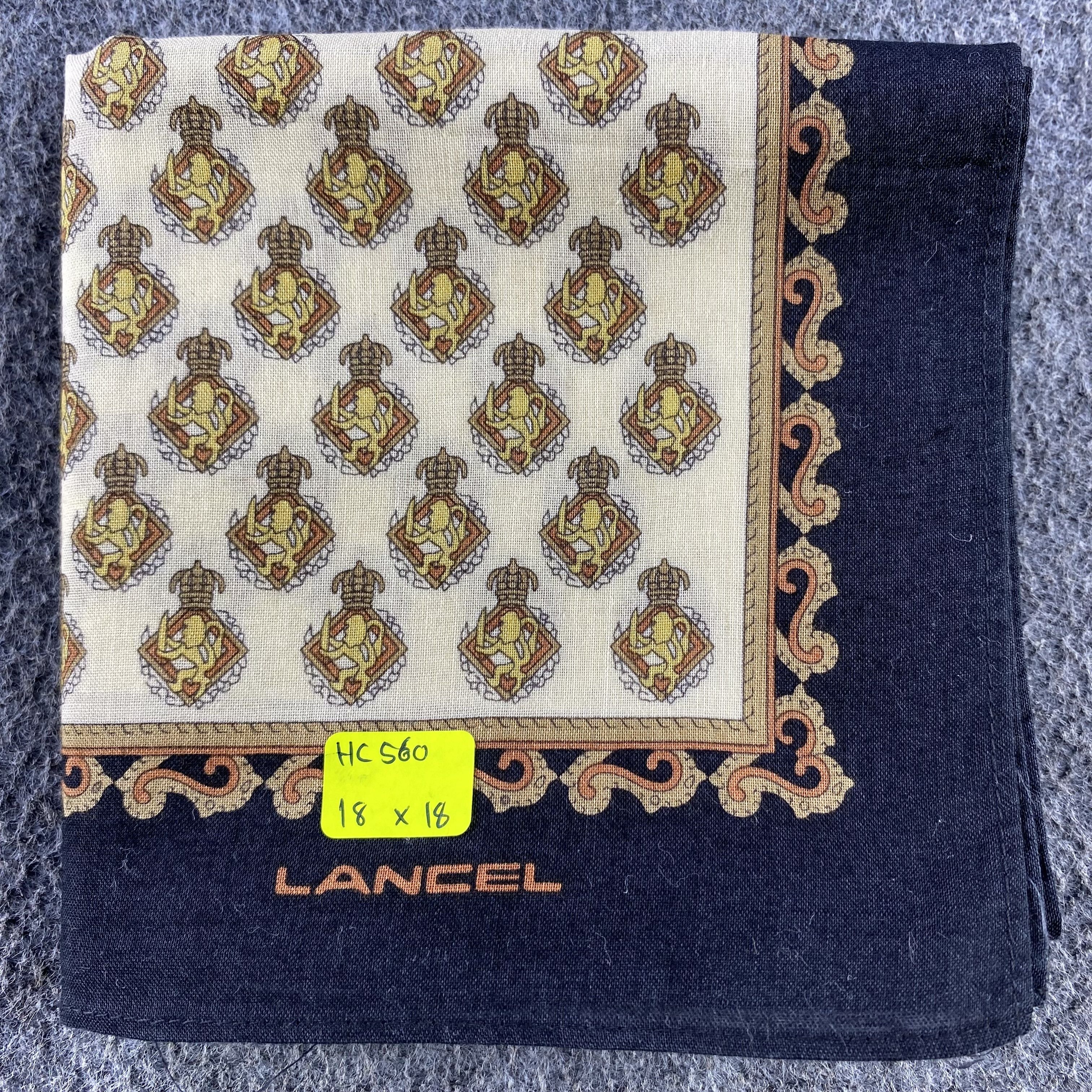 Lancel × Vintage Lancel Handkerchief/Neckerchief/Bandana HC560 Size ONE SIZE - 5 Thumbnail