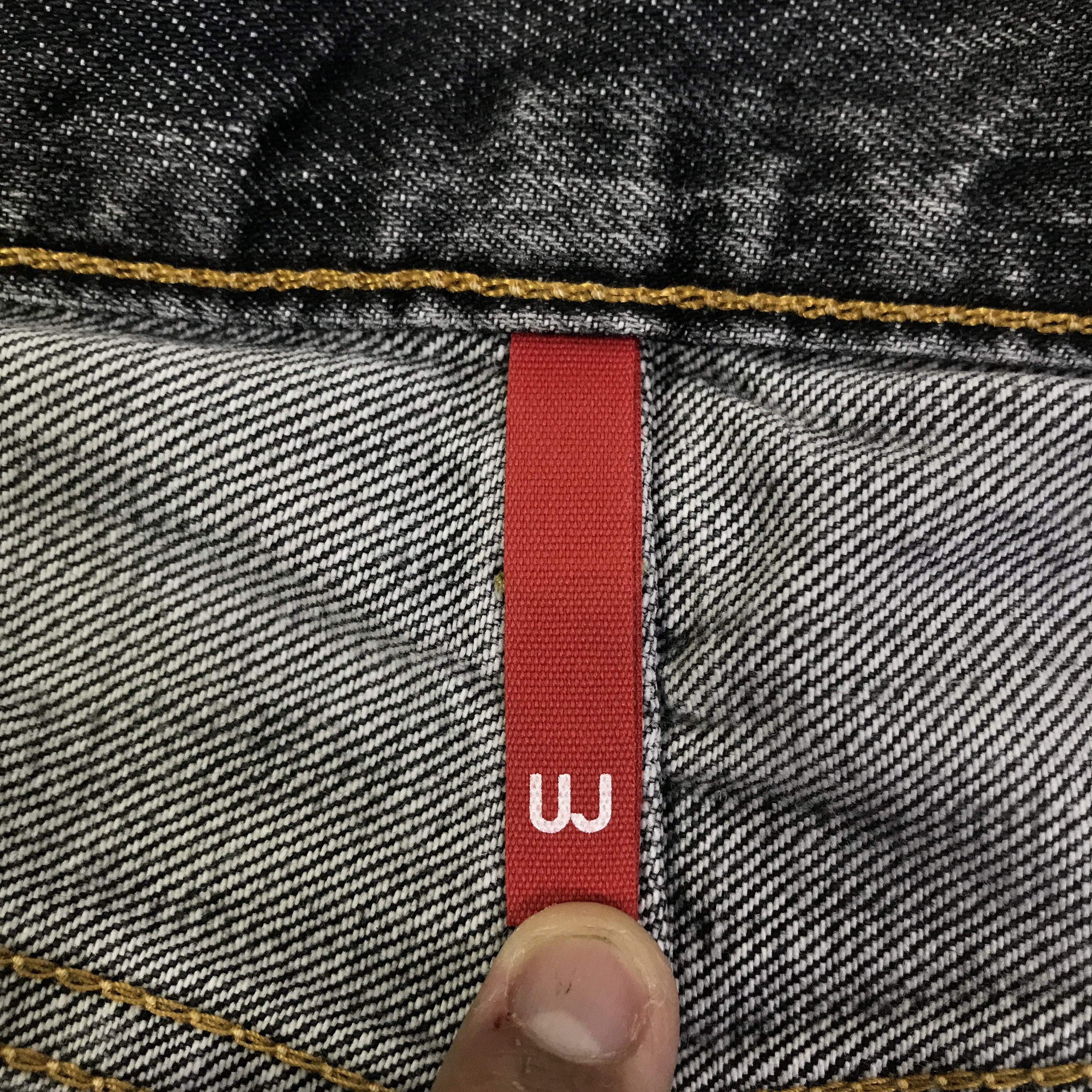 Japanese Brand Black Faded Denim japan Uniqlo jeans pants K130B23 Size US 33 - 15 Thumbnail