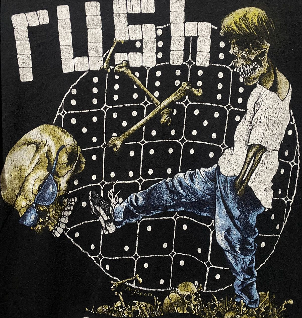 Band Tees × Hanes × Vintage Band Rush Roll The Bones tour tee 2009 pushead domino boy Size US M / EU 48-50 / 2 - 4 Thumbnail