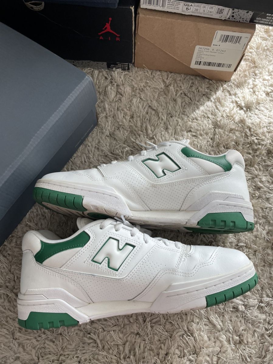 New Balance New Balance Mens 550 White Classic Pine Size US 11.5 / EU 44-45 - 3 Thumbnail