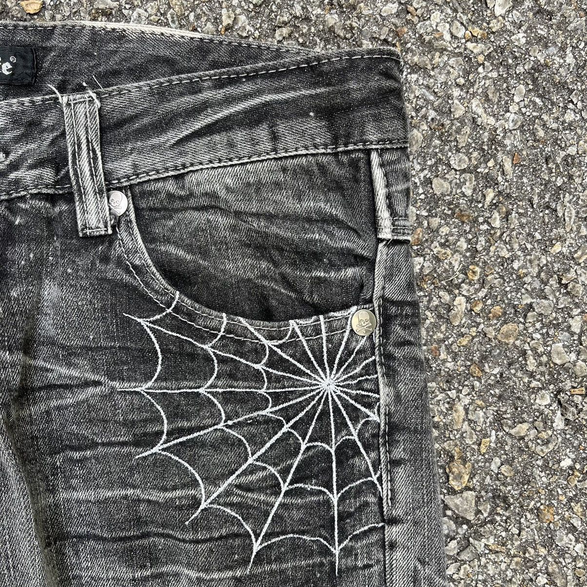 Japanese Brand 2000's Wild Life Flared Faded Jeans Boot Cut Low Rise Denim Size US 32 / EU 48 - 4 Thumbnail