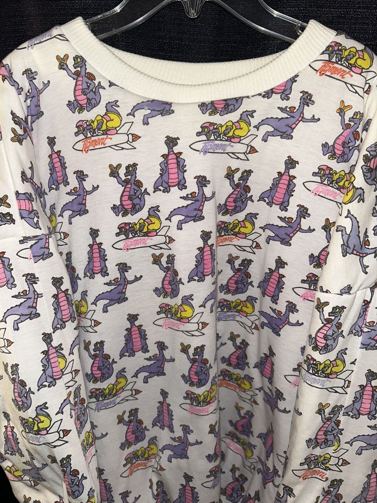 Disney × Vintage RARE 80s Disney Figment Reversible Crewneck Size US L / EU 52-54 / 3 - 4 Thumbnail