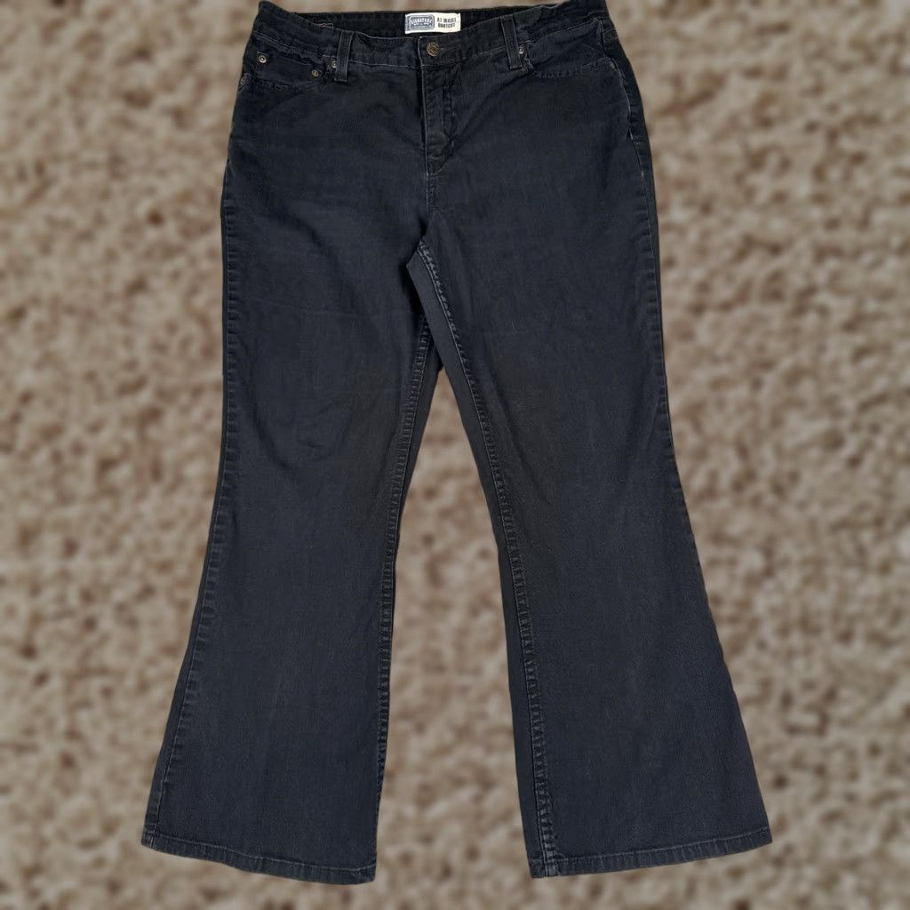 Levi's Levi's Signature Bootcut Jeans Womens 34 Black High Rise Stretch 34x28 Denim 5-Pocket Pattern Solid Vintage No N/A Size 24" / US 00 / IT 34 - 1 Thumbnail