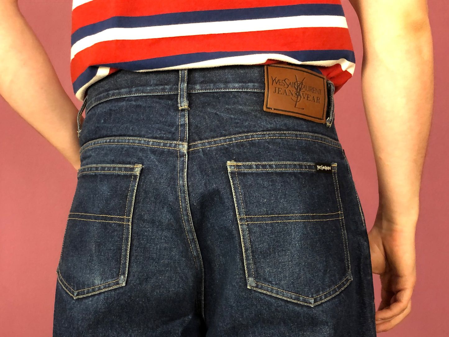 Vintage × Yves Saint Laurent Yves Saint Laurent Vintage Men's Jeans - 34 Size US 34 / EU 50 - 5 Thumbnail