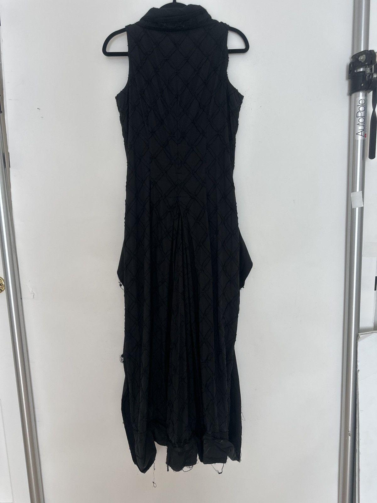 Issey Miyake Issey Miyake SS2003 Black Diamond Stitch Sleeveless Dress Size M / US 6-8 / IT 42-44 - 3 Thumbnail