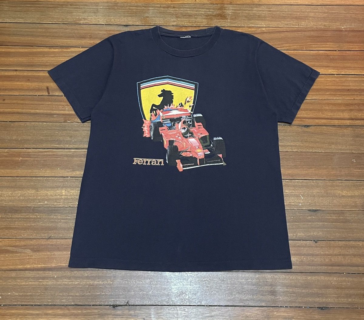 Ferrari × Vintage Rare Design Vintage Formula One Ferrari T-shirt 2000s Size US L / EU 52-54 / 3 - 1 Thumbnail