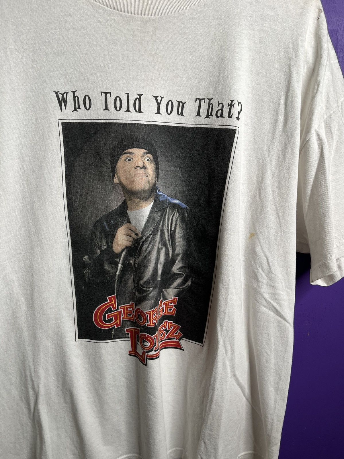 Band Tees × Vintage Vintage 00s George Lopez who told you tour tee Size US XL / EU 56 / 4 - 3 Thumbnail