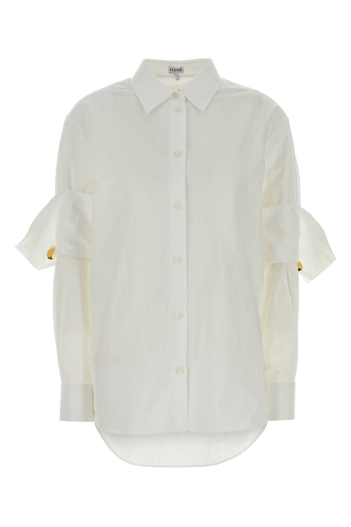 Loewe White Cotton Shirt Size M / US 6-8 / IT 42-44 - 1 Thumbnail