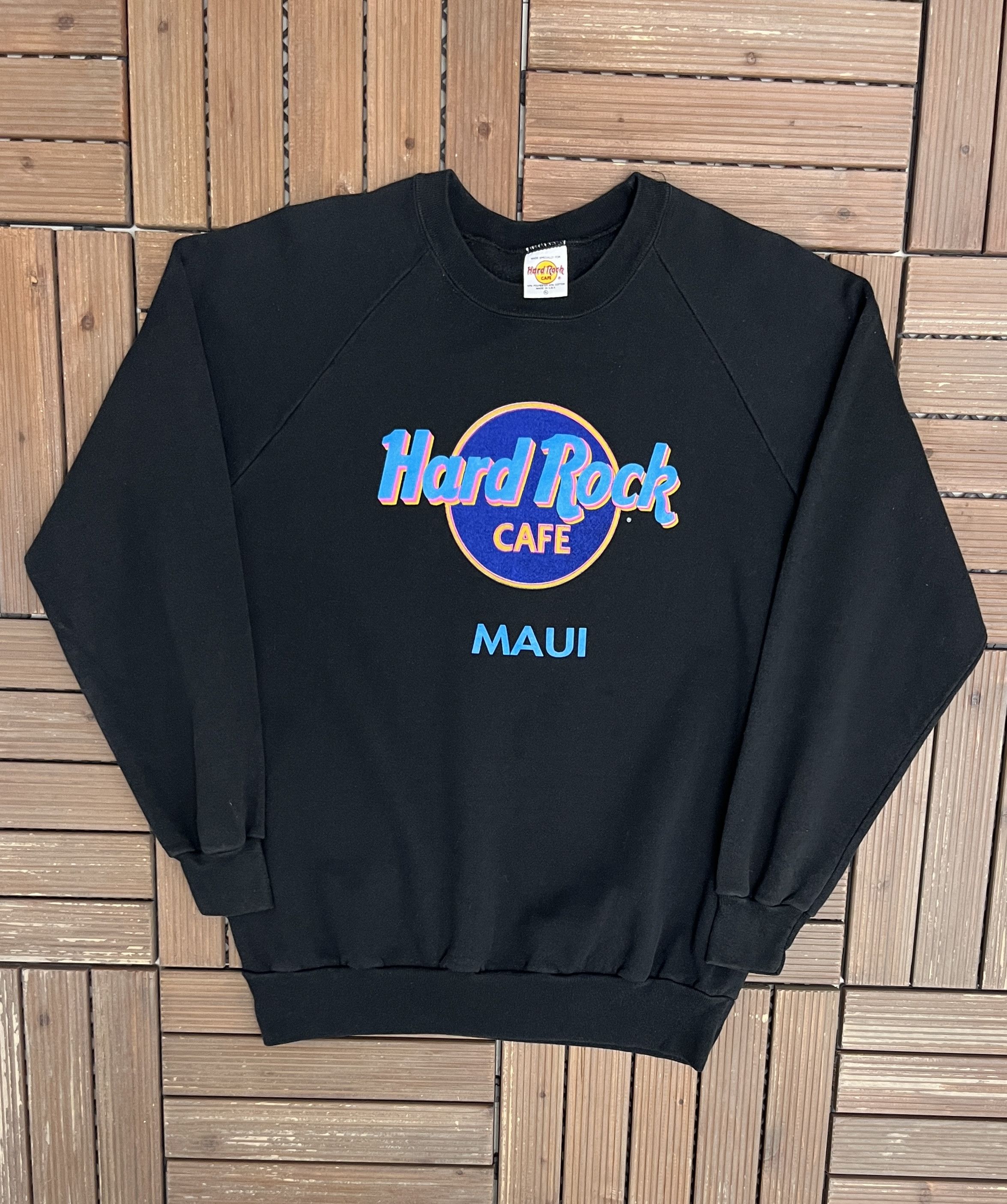 Vintage Hard Rock Cafe Maui Vintage Crewneck Sweater Size US XL / EU 56 / 4 - 1 Thumbnail