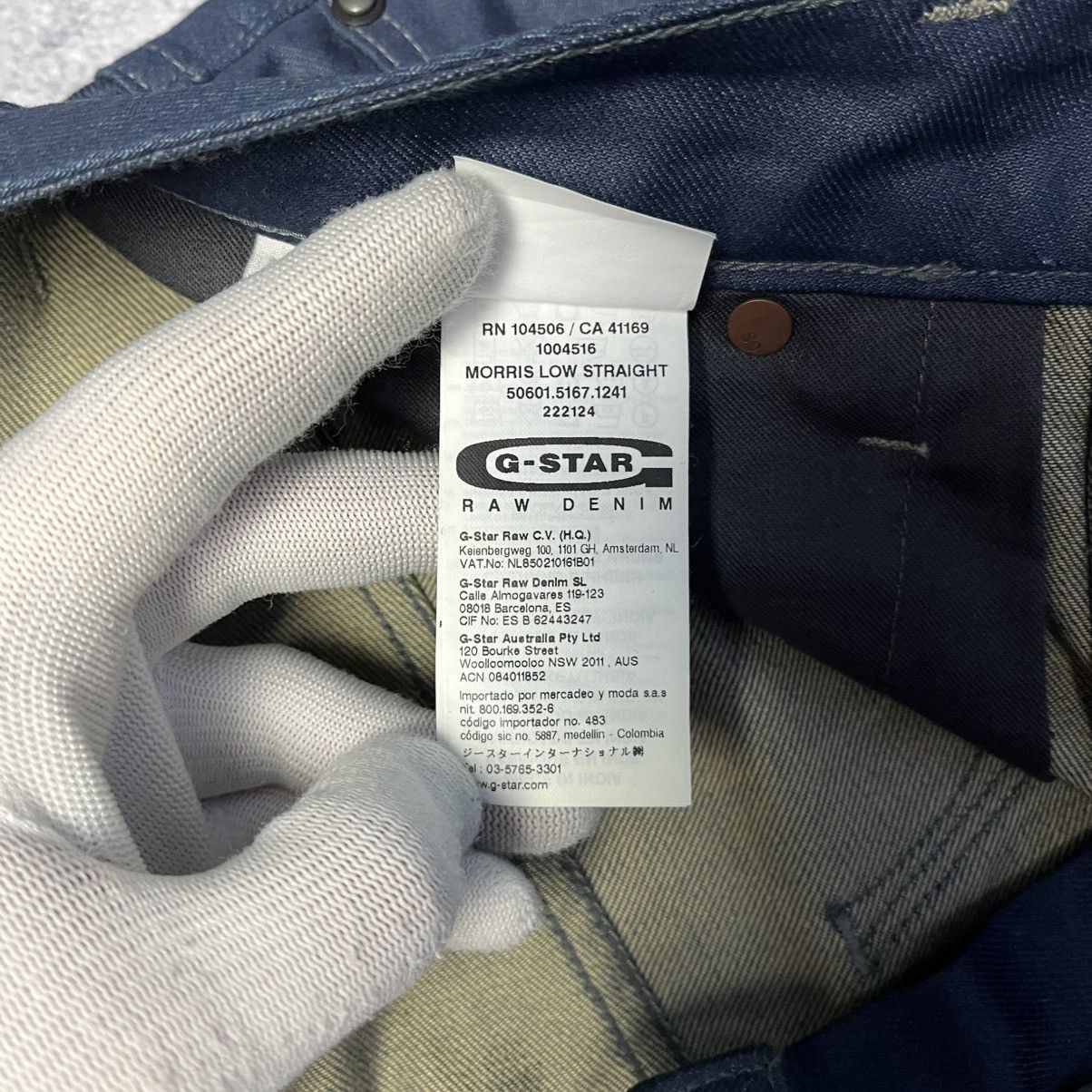 G-Star Vintage G-Star Morris Low Straight Denim Blue Jeans Y2K Size US 31 - 13 Thumbnail