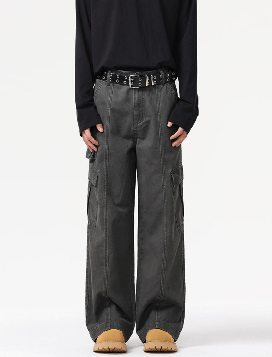 Japanese Brand × Jean American retro street casual multi-pocket cargo trousers Size US 32 / EU 48 - 1 Thumbnail