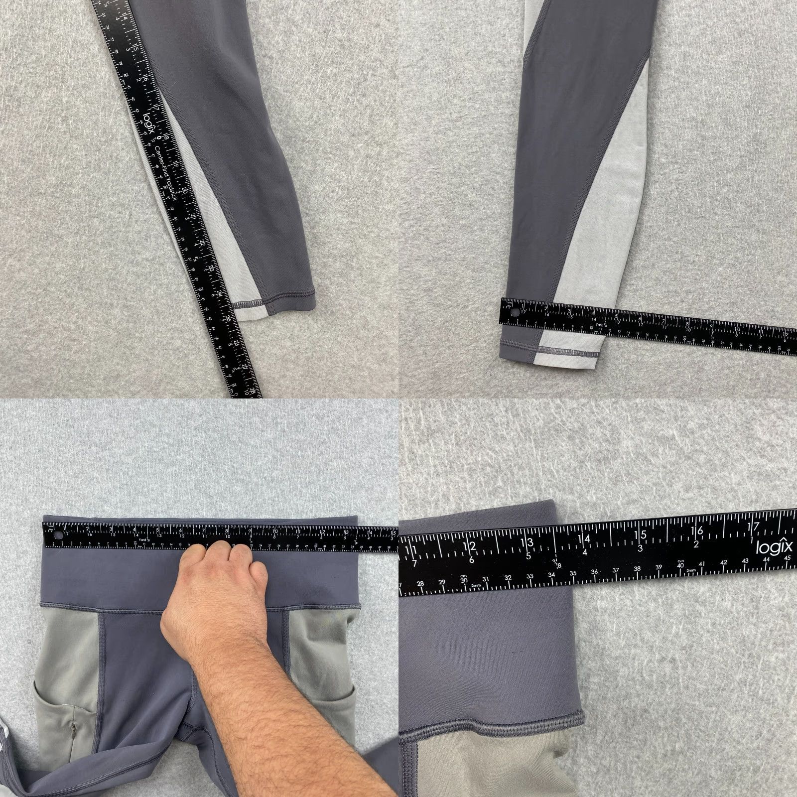 Athleta Athleta Leggings Womens Small Colorblock Multicolor Pockets Zip Pocket Ankle Athleisure Gym & Training Running Yoga Tight XS-NO? Size 28" / US 6 / IT 42 - 8 Thumbnail