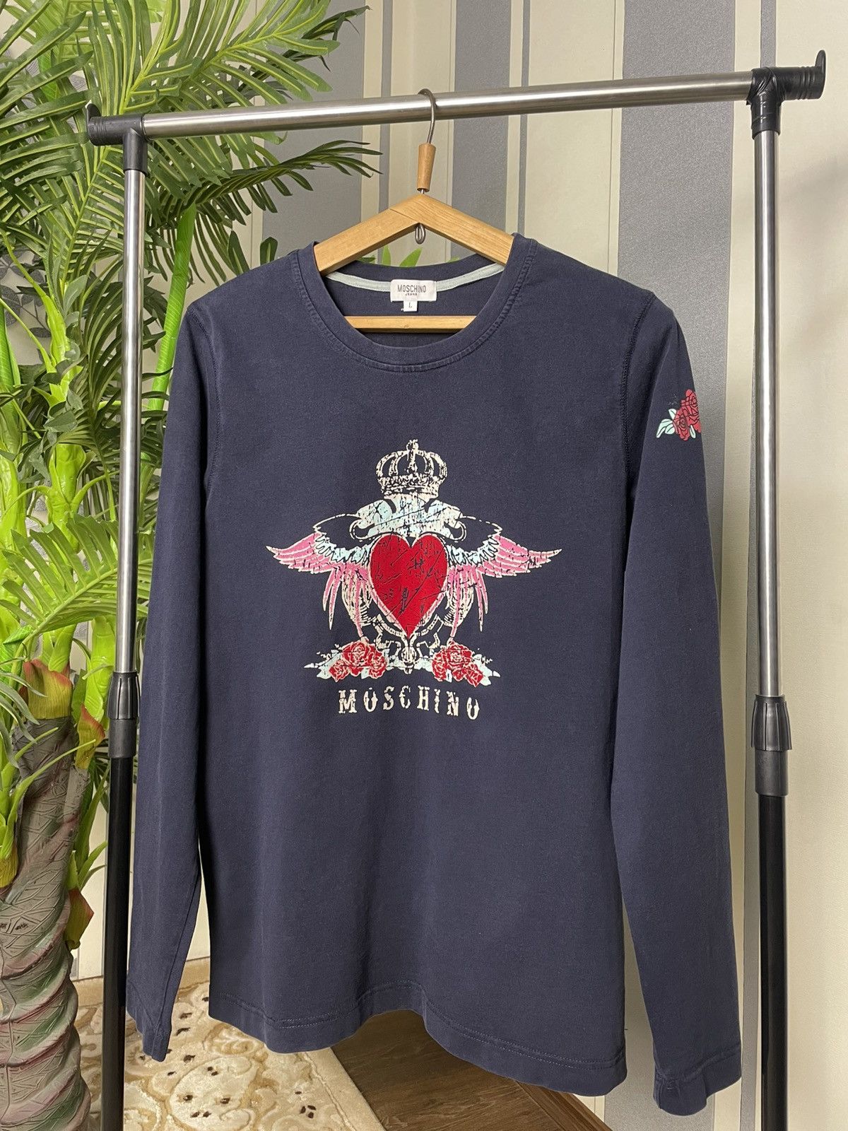 Moschino Vintage Moschino Jeans Sweatshirt Size L Size US L / EU 52-54 / 3 - 1 Thumbnail