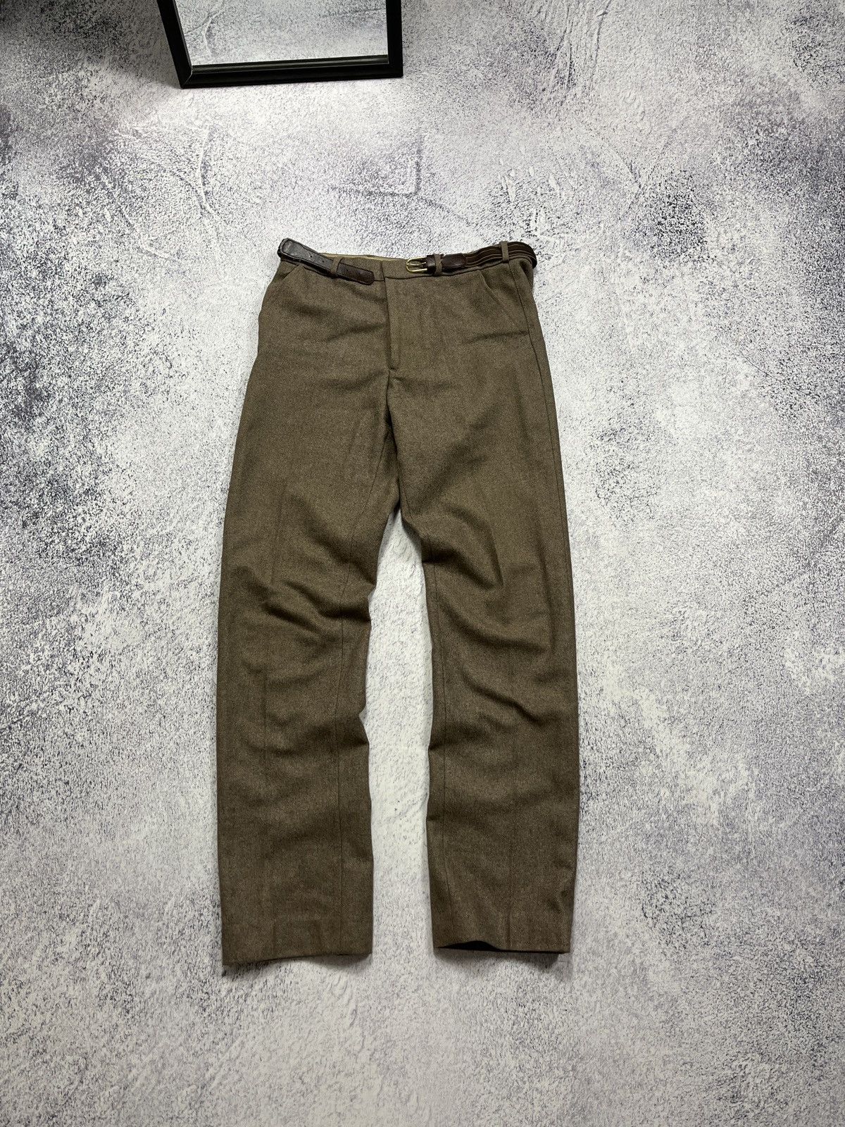 Vintage Vintage 90’s Made In UK Classic Wool Old Money Style Pants Size US 30 / EU 46 - 1 Thumbnail